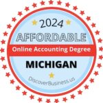 online accounting degrees in Michigan award logo